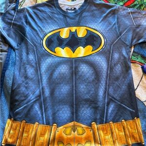 Batman Muscle Design Tee - Black and Gold